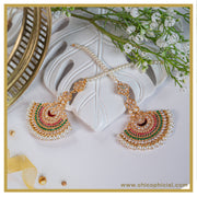 Multi color pearl jhumki