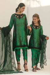 Forest Green Mother Daughter Combo