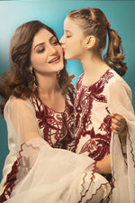 Blush Burgundy Mother Daughter Combo