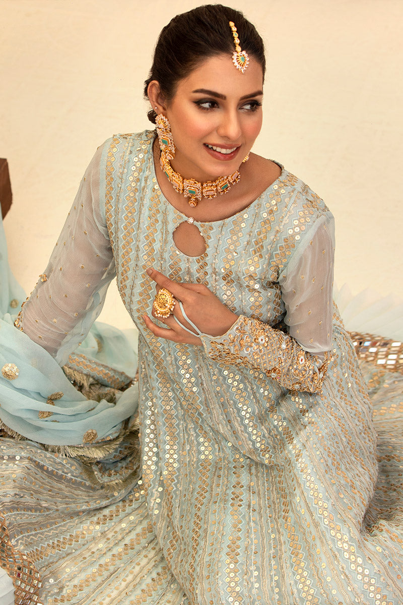 Blue Pristine | Best Pakistani women dresses for You XS Blue Pristine | Best Pakistani women dresses for You XS