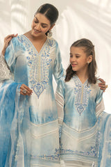 Cloud Blue Mother Daughter Combo